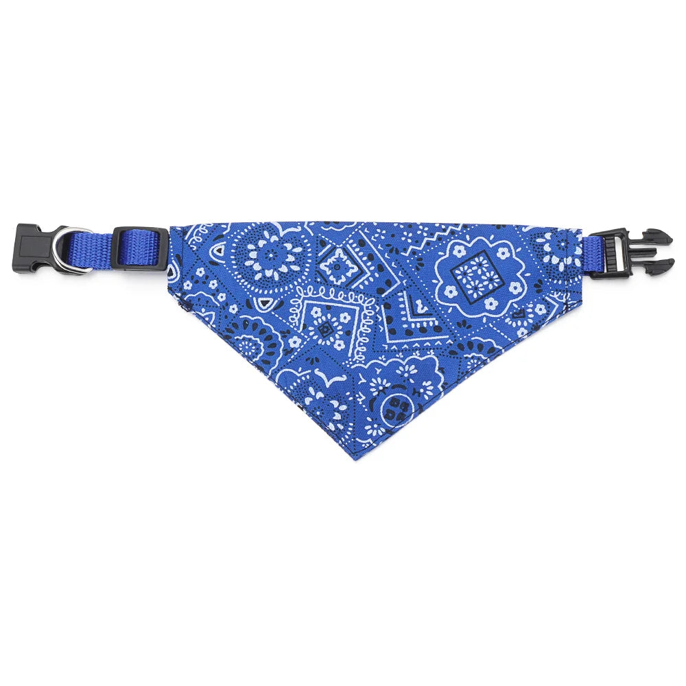 Bandana Triangular Lavável para Pets – Lenço de Pescoço Ajustável para Cães e Gatos