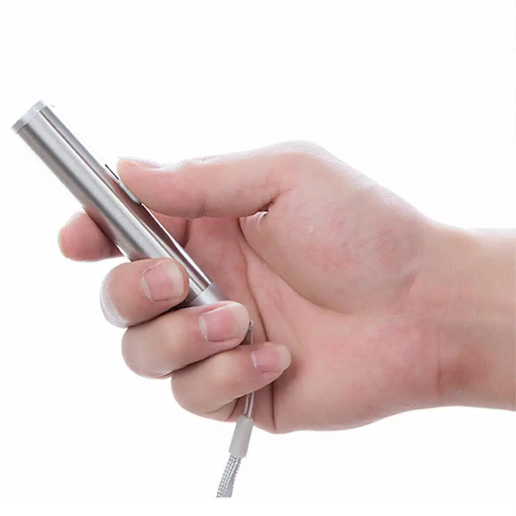 Caneta Laser 3 em 1 Recarregável via USB para Pets – Laser, Lanterna e UV