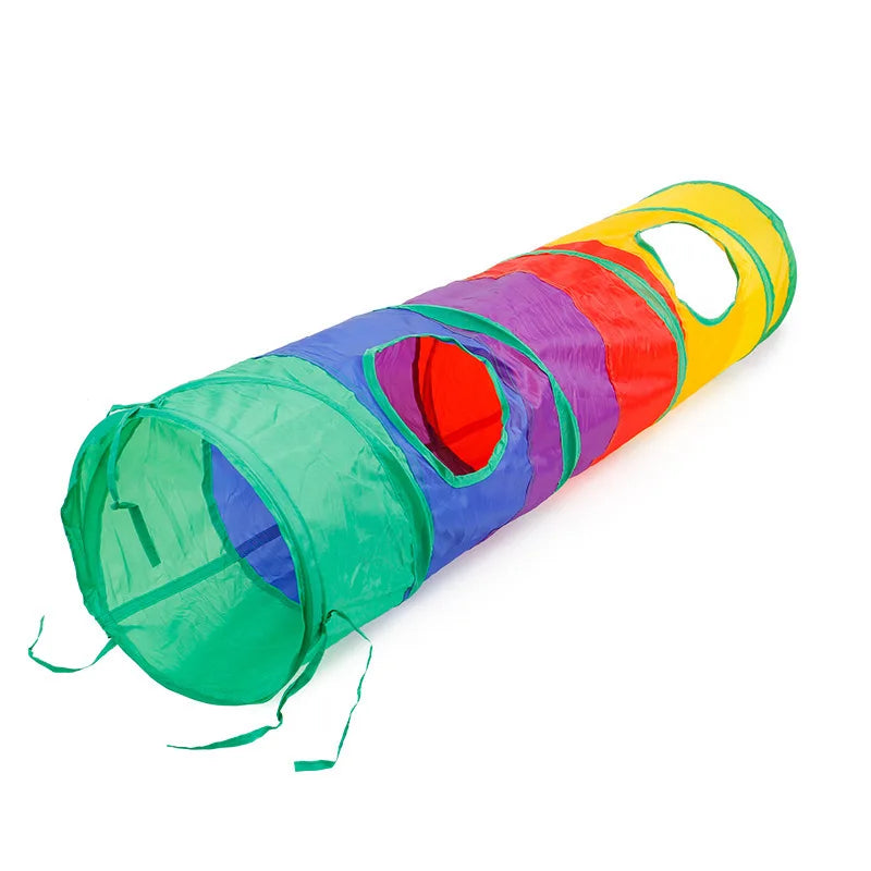Túnel Dobrável para Gatos – Brinquedo Interativo em S/T para Uso Interno