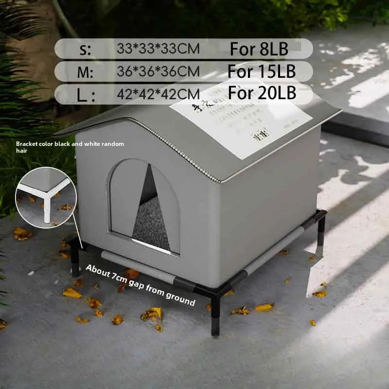 Abrigo Caverna Impermeável para Pets – Cama Casa Dobrável para Filhotes, Gatos e Cães