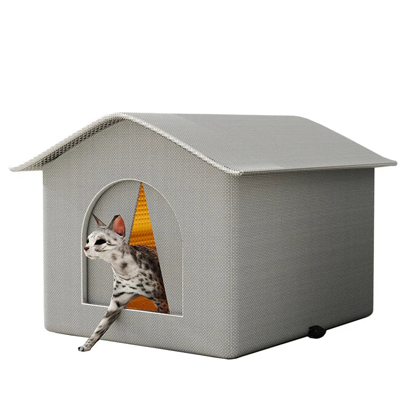 Abrigo Caverna Impermeável para Pets – Cama Casa Dobrável para Filhotes, Gatos e Cães