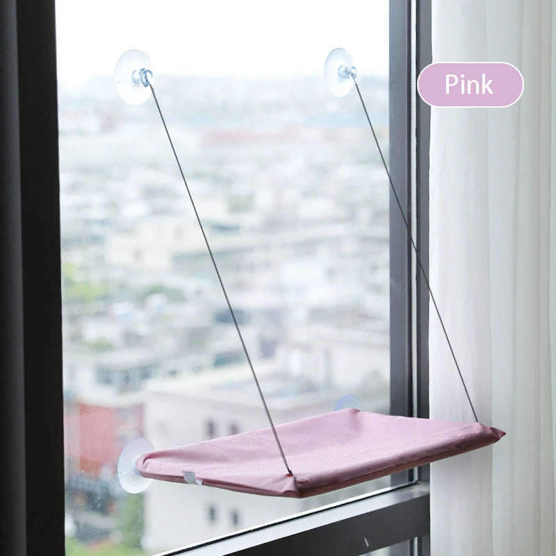 Rede Suspensa de Janela para Gatos – Cama Hammock com Fixação por Ventosa (até 20 kg)