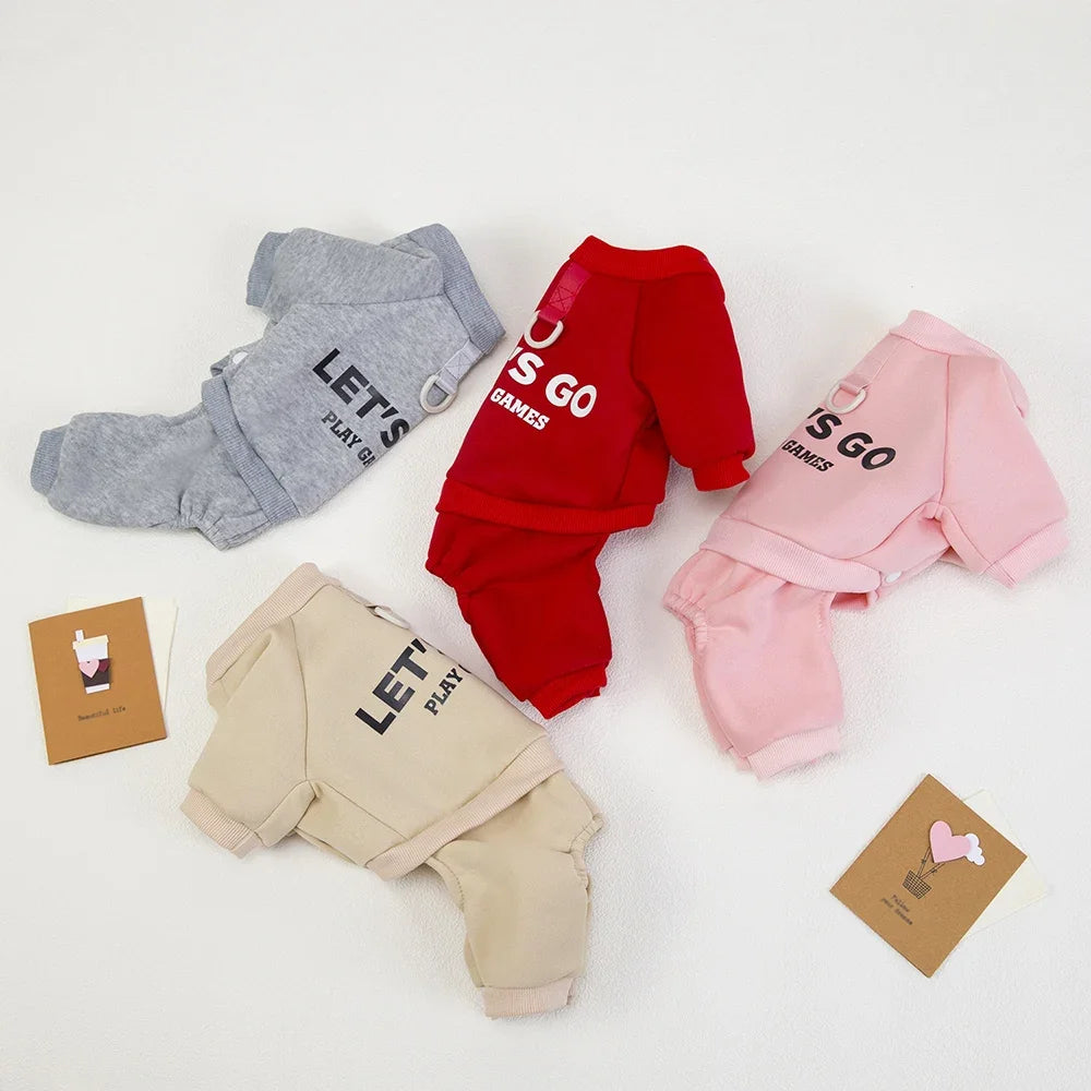 Moletom de Inverno para Cães Pequenos e Médios – Suéter Fleece com Capuz