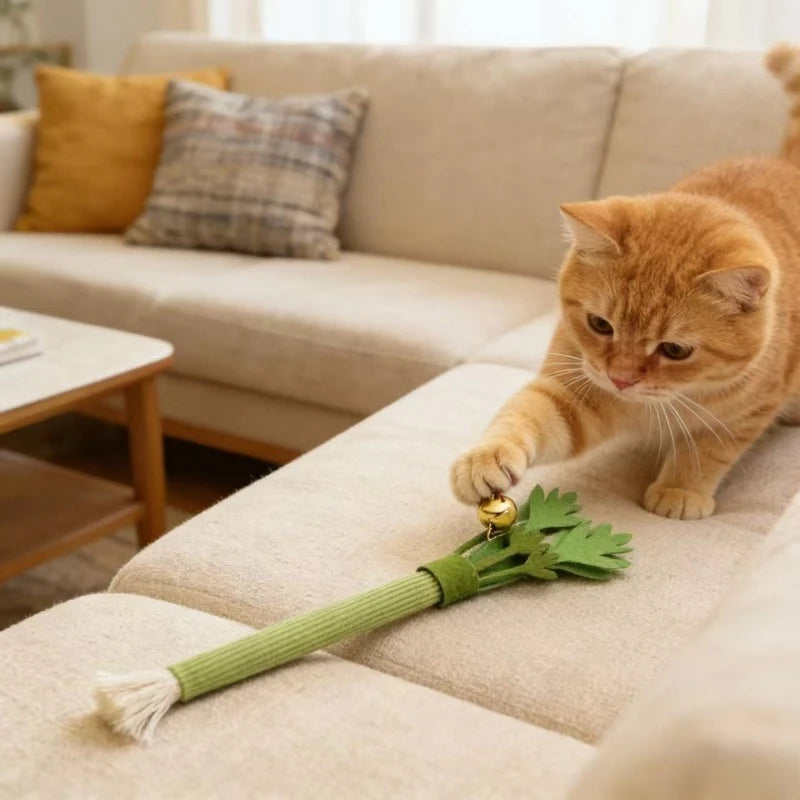Brinquedo Molar de Catnip para Gatos – Palito Interativo para Limpeza dos Dentes