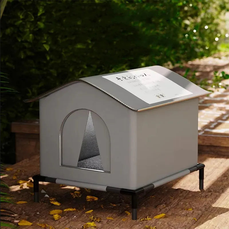 Abrigo Caverna Impermeável para Pets – Cama Casa Dobrável para Filhotes, Gatos e Cães