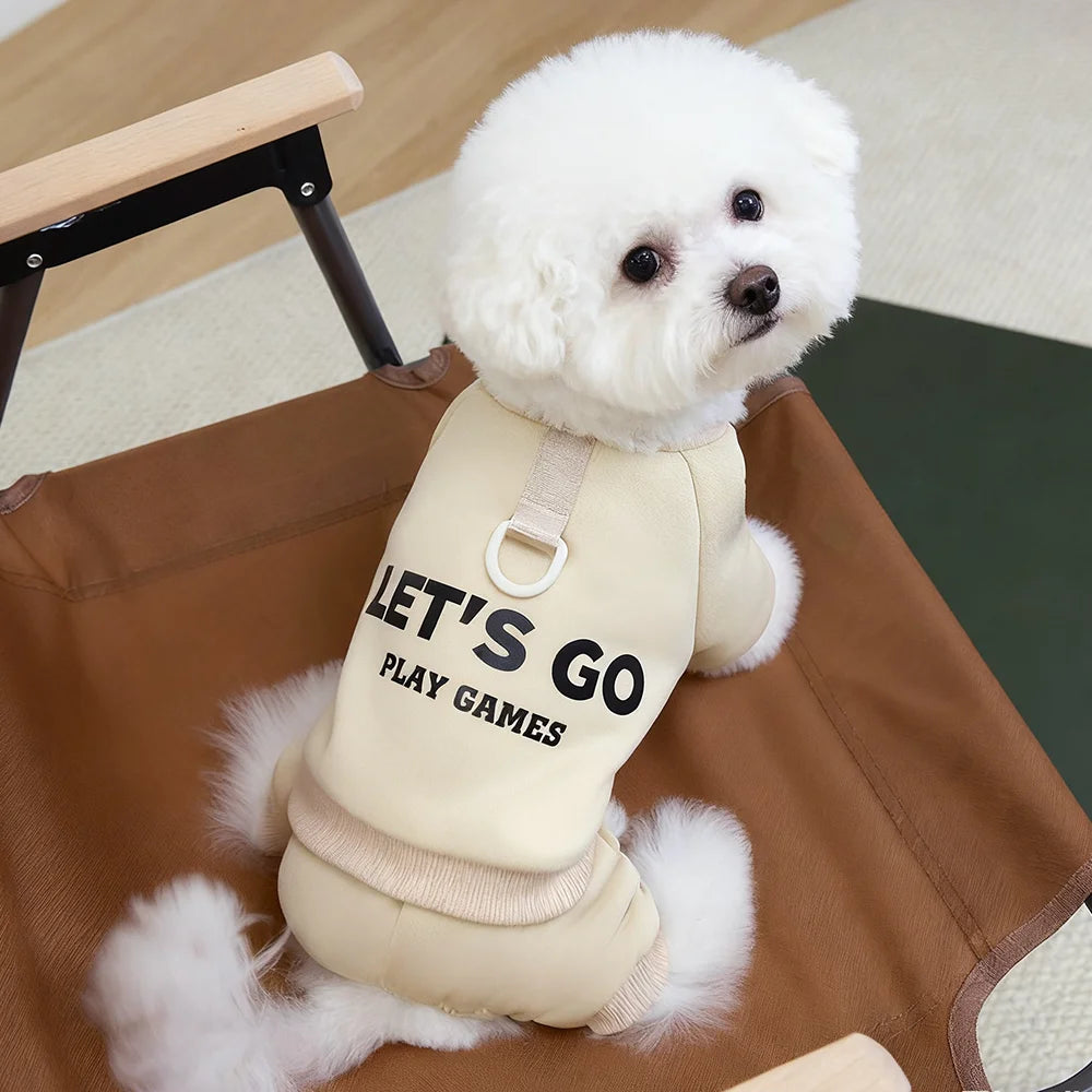 Moletom de Inverno para Cães Pequenos e Médios – Suéter Fleece com Capuz