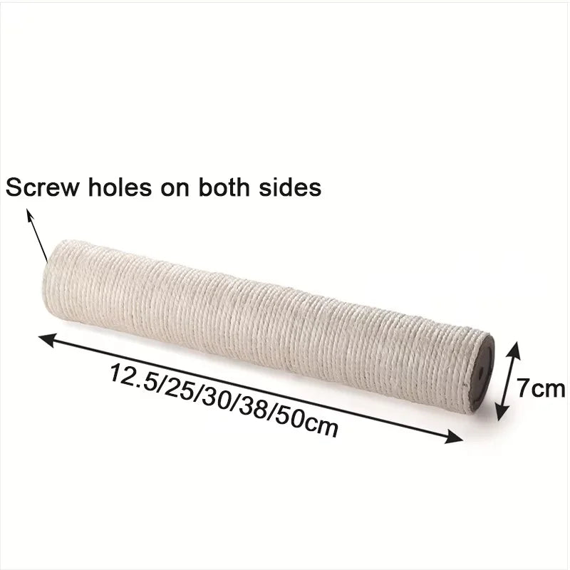 Poste Sisal Natural para Arranhador de Gatos – Reposição para Árvore e Estruturas DIY
