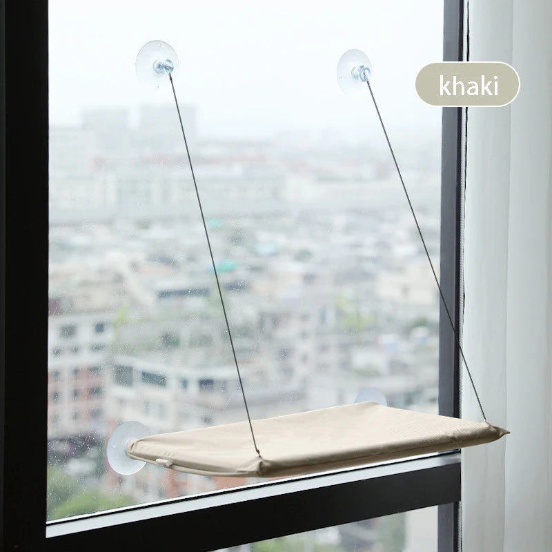 Rede Suspensa de Janela para Gatos – Cama Hammock com Fixação por Ventosa (até 20 kg)