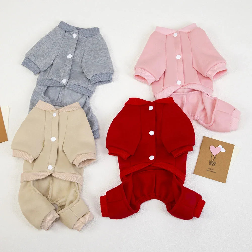 Moletom de Inverno para Cães Pequenos e Médios – Suéter Fleece com Capuz