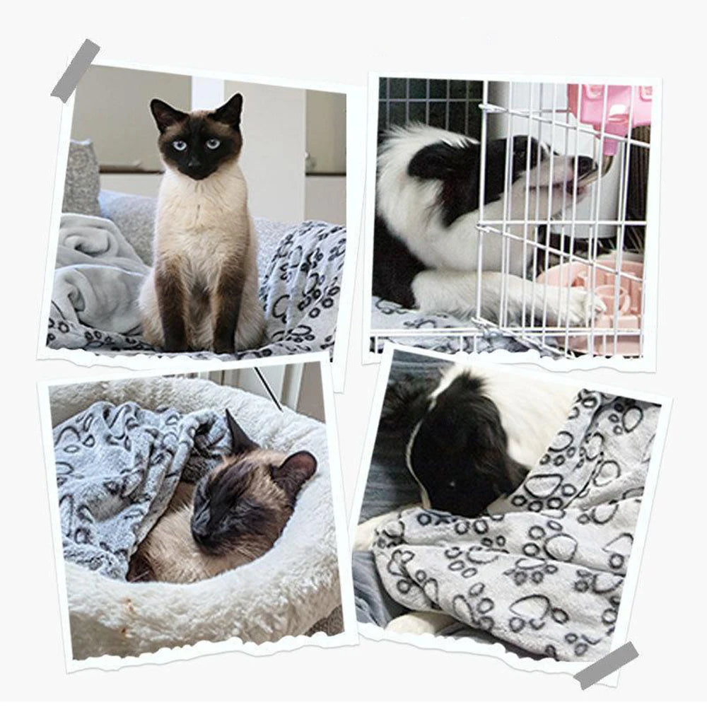 Manta de Inverno Macia e Lavável para Pets – Cobertor Quentinho para Cães e Gatos