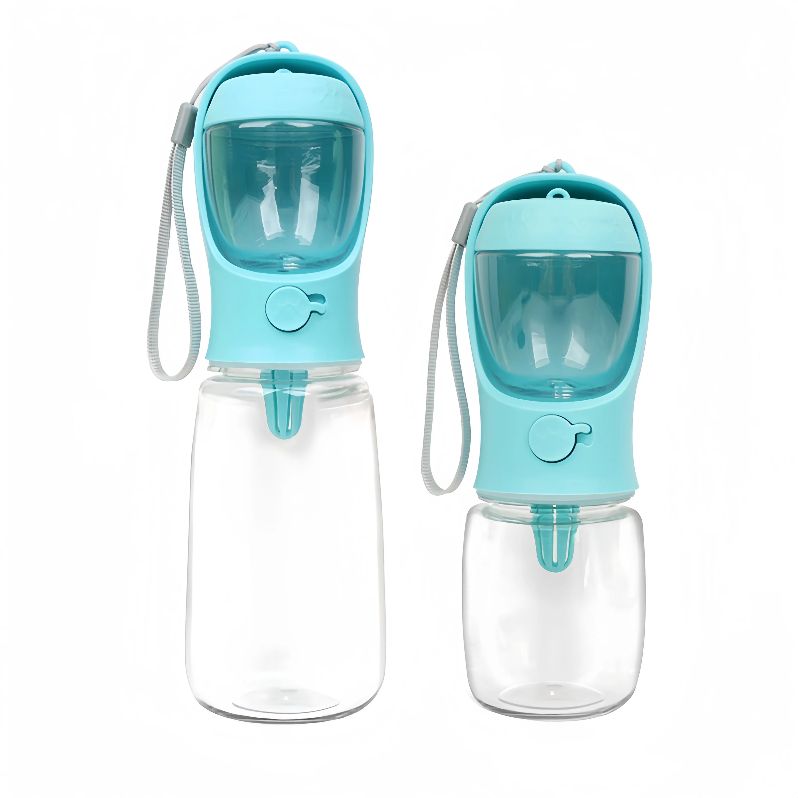 Garrafa de Água Portátil para Pets – 2 em 1 com Compartimento para Ração e Tigela
