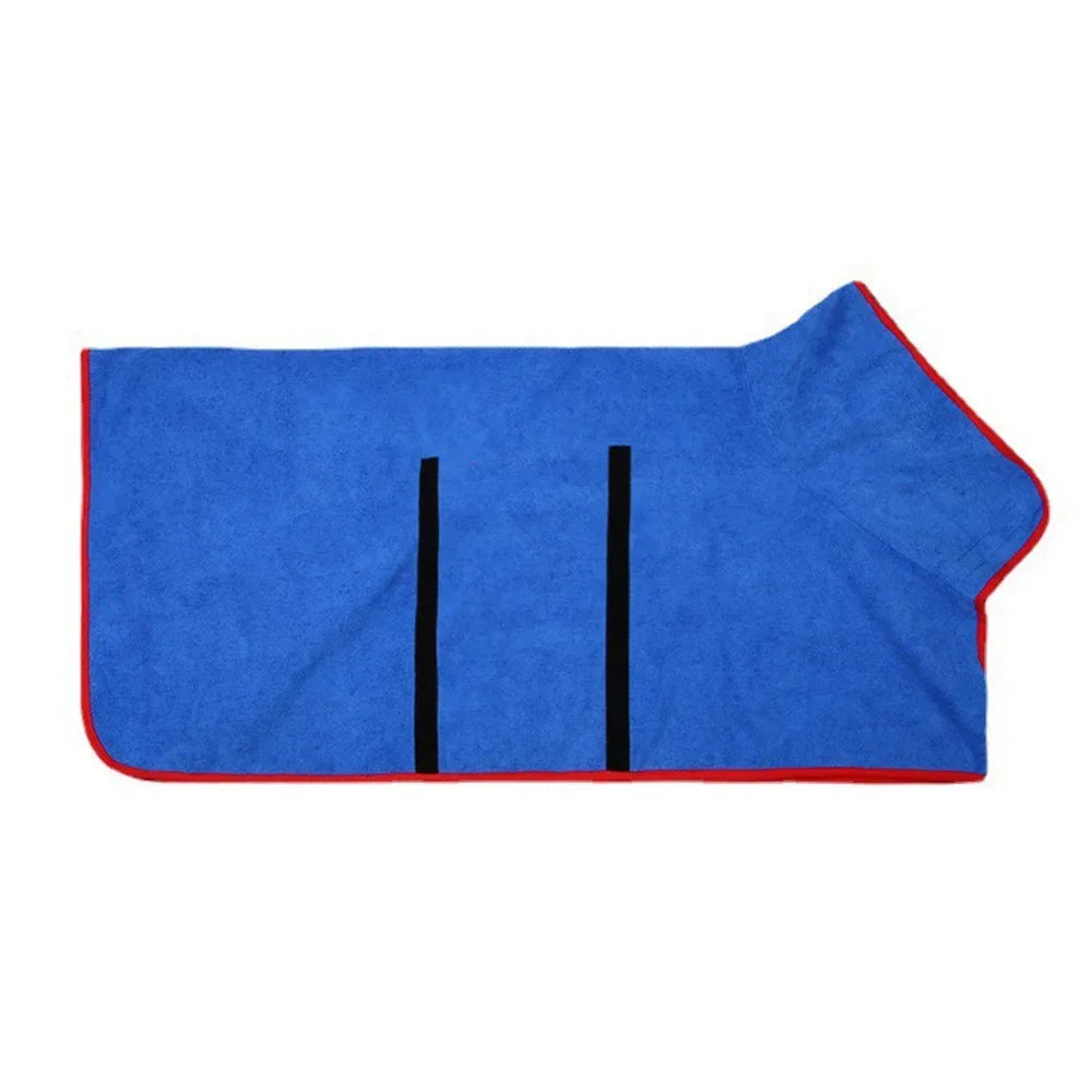 Roupão de Banho Absorvente para Pets – Secagem Rápida para Cães e Gatos