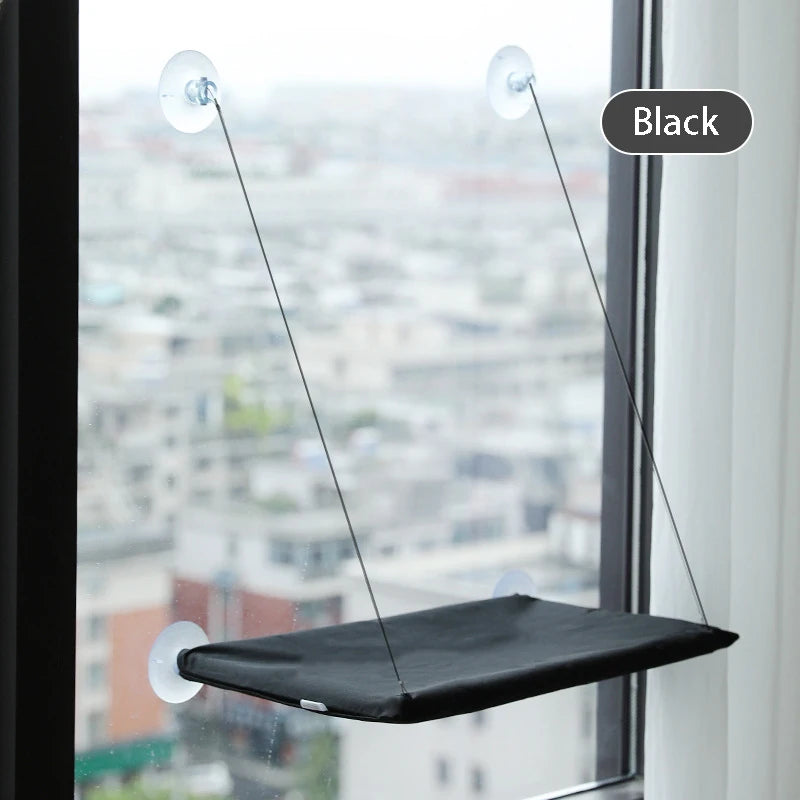 Rede Suspensa de Janela para Gatos – Cama Hammock com Fixação por Ventosa (até 20 kg)