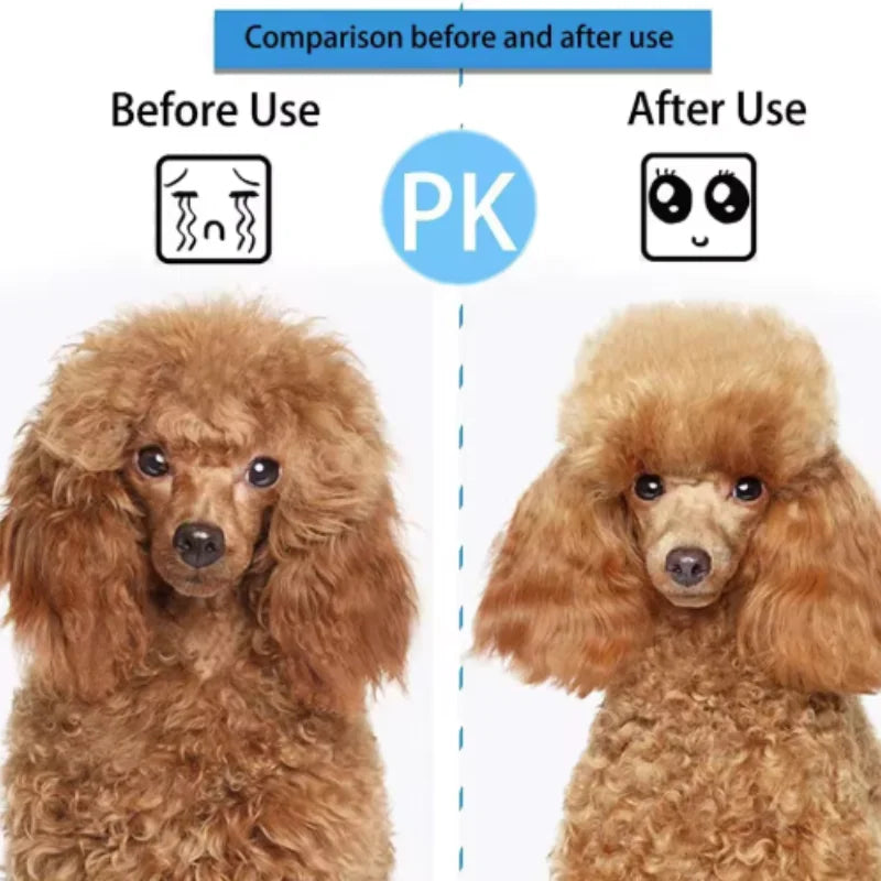 Escova Pente com Autolimpeza para Cães e Gatos – Remove Pelos com Massagem