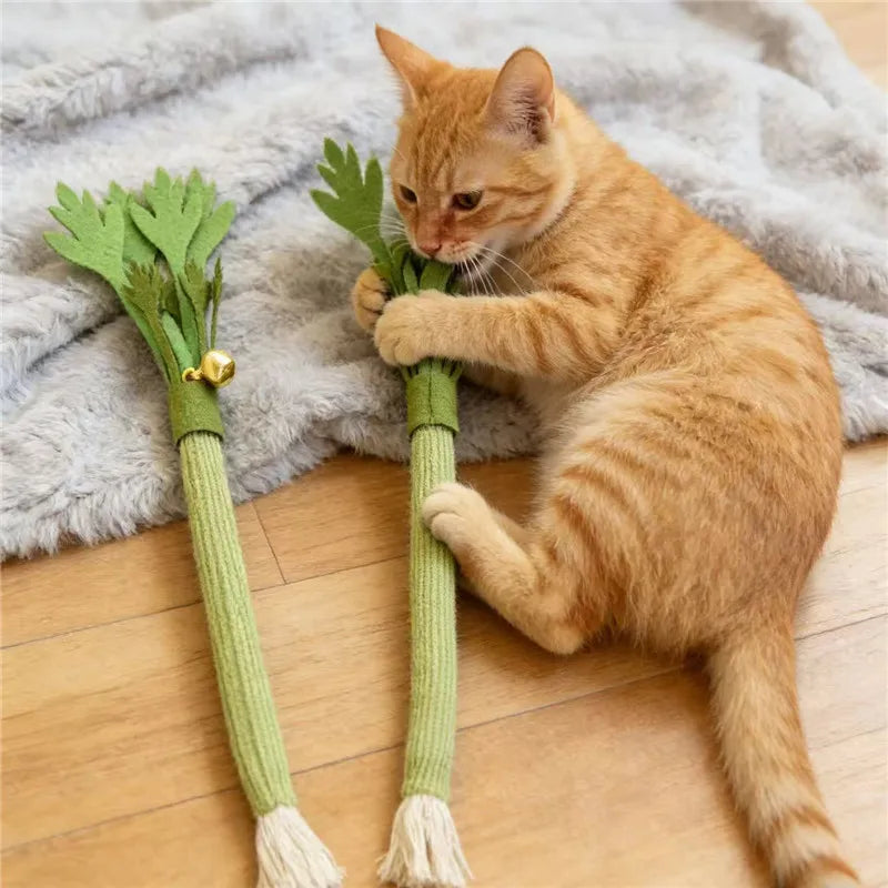 Brinquedo Molar de Catnip para Gatos – Palito Interativo para Limpeza dos Dentes