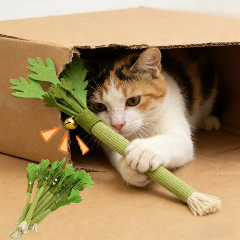 Brinquedo Molar de Catnip para Gatos – Palito Interativo para Limpeza dos Dentes