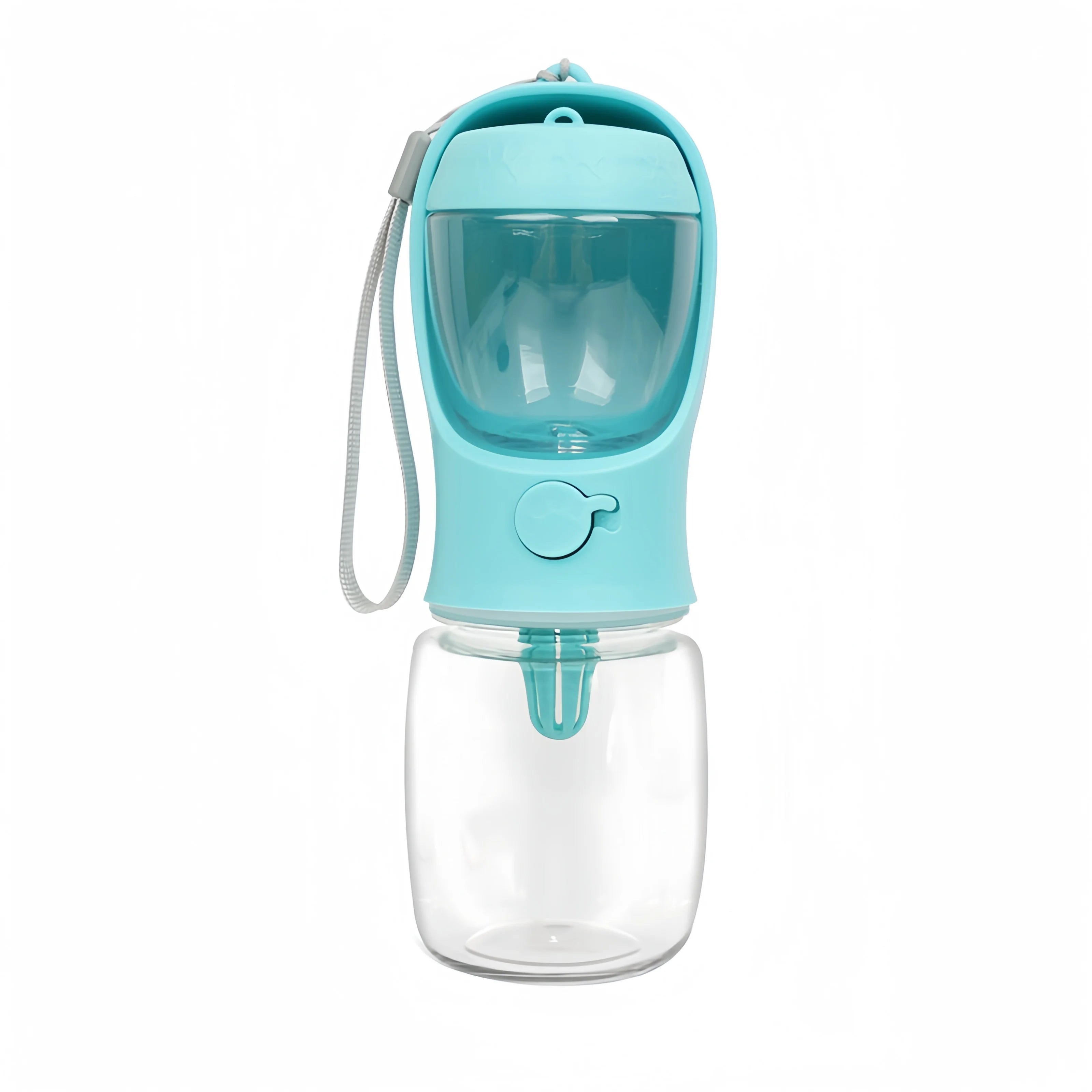 Garrafa de Água Portátil para Pets – 2 em 1 com Compartimento para Ração e Tigela