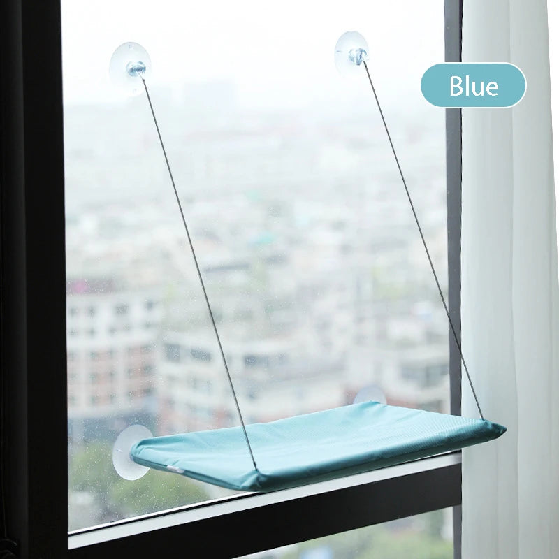 Rede Suspensa de Janela para Gatos – Cama Hammock com Fixação por Ventosa (até 20 kg)