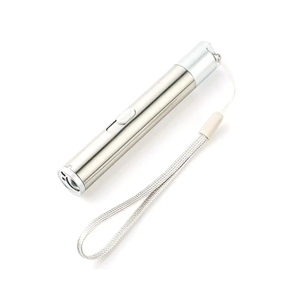Caneta Laser 3 em 1 Recarregável via USB para Pets – Laser, Lanterna e UV