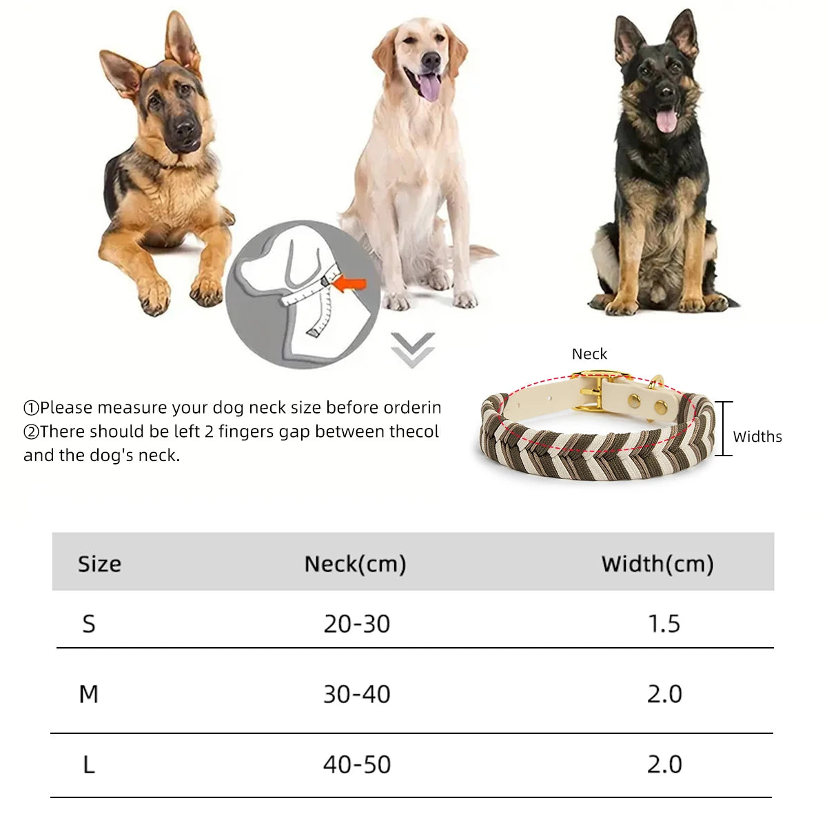 Coleira Fashion Colorida para Cães - Pequeno, Médio e Grande Porte