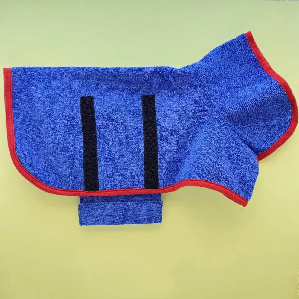 Roupão de Banho Absorvente para Pets – Secagem Rápida para Cães e Gatos