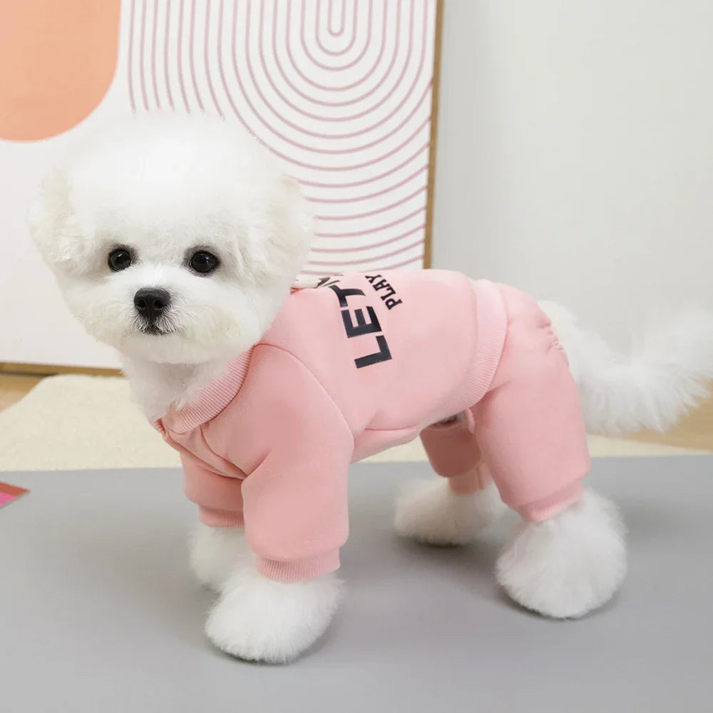 Moletom de Inverno para Cães Pequenos e Médios – Suéter Fleece com Capuz